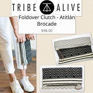 NEW Tribe Alive Foldover Clutch Atitlán Brocade